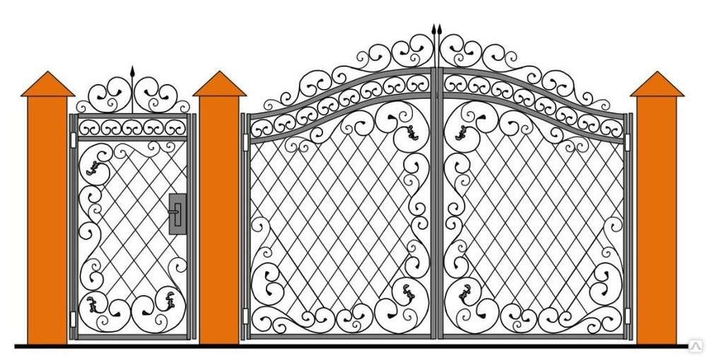Рисунки для ворот и калиток