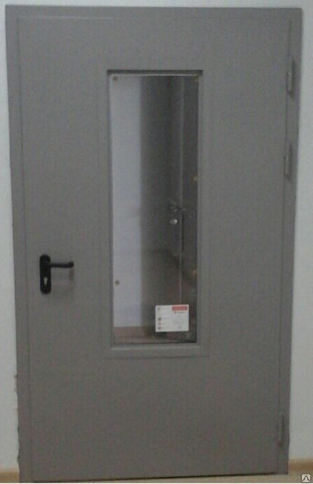 Противопожарная дверь ДМПО-01 EI60 с остеклением до 60%