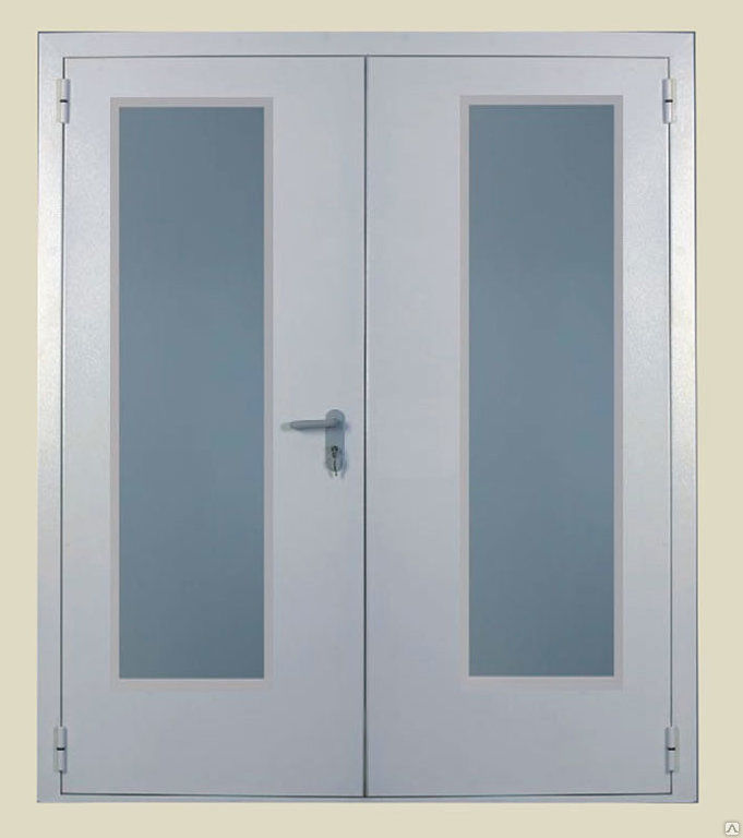 Металлическая дверь ДМО-2 с остеклением