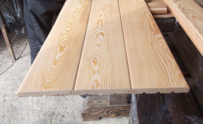 Вагонка деревянная Лиственница штиль 14х138х2,0-3,0м, сорт А, м2