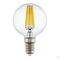 Лампа LED FILAMENT 220V G50 E14 6W=65W 400-430LM 360G CL 4000K 30000H 