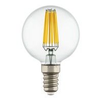 Лампа светодиодная LED FILAMENT 220V G50 E14 6W=65W 400-430LM 360G CL 4000K 30000H