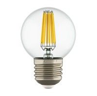 Лампа светодиодная LED FILAMENT 220V G50 E27 6W=65W 400-430LM 360G CL 4000K 30000H
