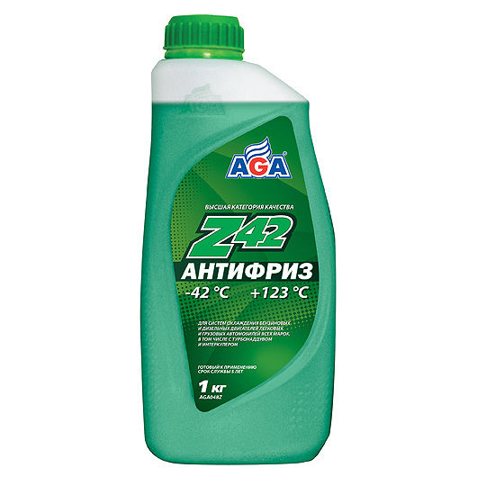 Антифриз AGA048Z готовый к применению -42C (зеленый) 1 кг