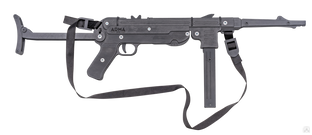 Резинкострел макет деревянный стреляющий пистолет-пулемет MP-40 #1