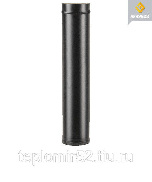 Сэндвич-труба Black (AISI 430- 08 ММ) Ø115Х200 1М двухконтурная Везувий
