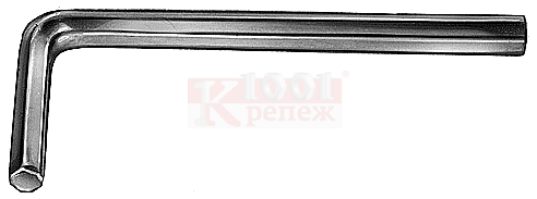 DIN 911 Шестигранный ключ L-образный незакаленный оцинкованный, SW2.5x56 мм 1001 КРЕПЕЖ
