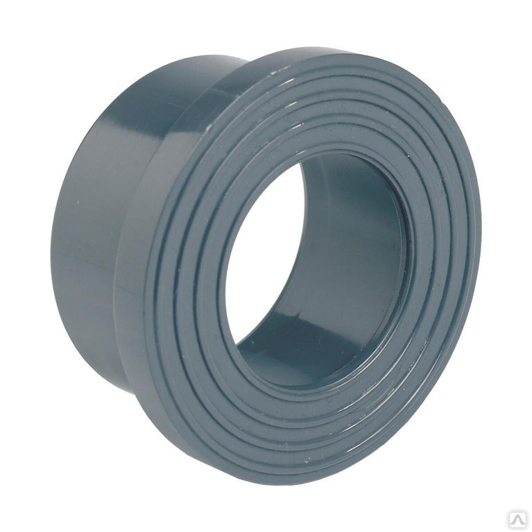 Бурт под фланец ПВХ D 90-160 мм PN 16 с зубчатой поверхностью, цена в ...