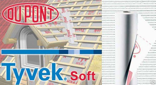 Гидро ветрозащита для кровли tyvek soft 75