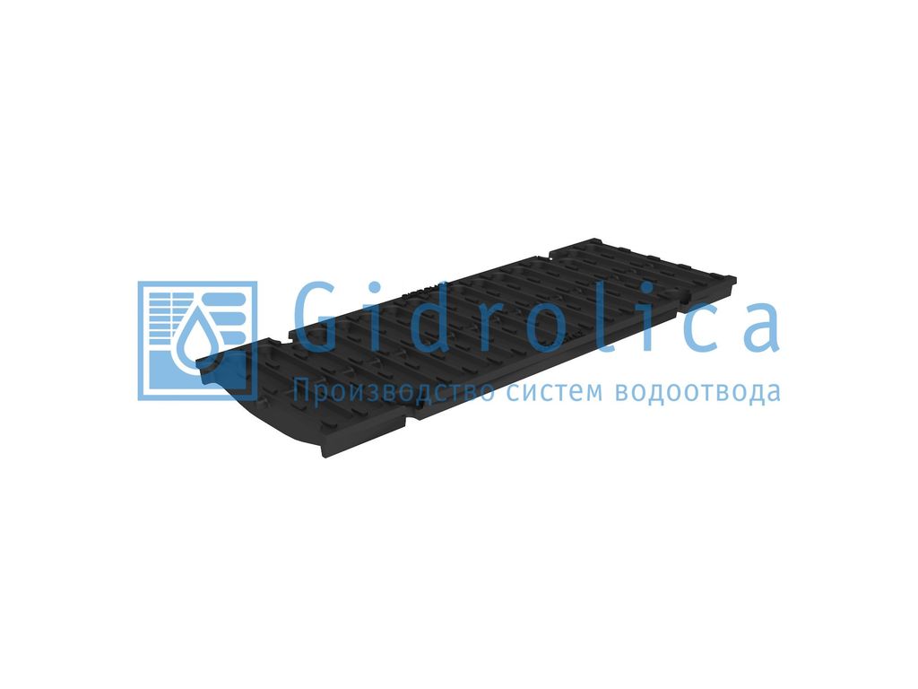 Ливневая решетка Gidrolica Super DN 150 500 мм D400 - щелевая чугунная ВЧ
