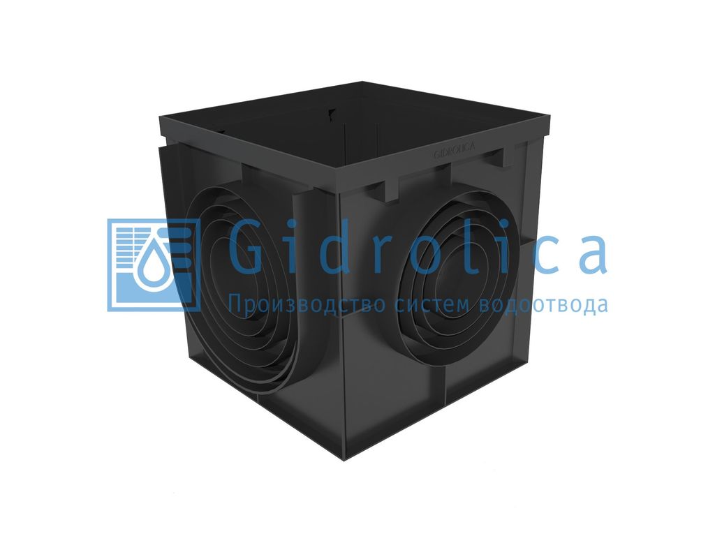 Дождеприемник Gidrolica Point пластиковый 400х400 мм С250