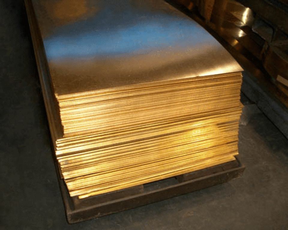 Лист бронзовый толщина 10 мм БрАЖ 9-4 ТУ 48-21-779-85
