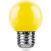 Лампа светодиодная LB-37 (1W) 230V E27 желтый для белт лайта G45