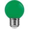 Лампа светодиодная LB-37 (1W) 230V E27 зеленый для белт лайта G45