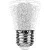 Лампа светодиодная LB-372 (1W) 230V E27 6400K С45 колокольчик матовый