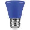Лампа светодиодная LB-372 (1W) 230V E27 синий Колокольчик для белт лайта