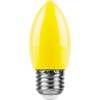 Лампа светодиодная LB-376 (1W) 230V E27 желтый свеча для белт лайта