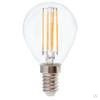 Лампа светодиодная LB-61 (5W) 230V E14 2700K филамент G45 прозрачная 