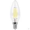 Лампа светодиодная LB-166 (7W) 230V E14 2700K филамент C35 