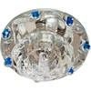 Светильник потолочный 1580 JC Max20W G4 прозрачный-голубой, прозрачный