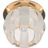 Светильник потолочный JD114 JCD9 35W G.9, прозрачный-матовый, золото