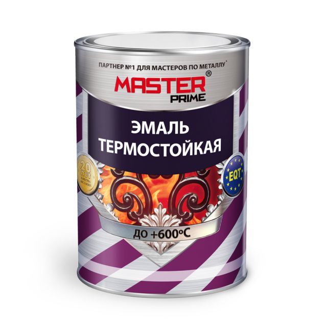 Краска термостойкая MASTER PRAME M3H02890 серебро 0.8л.