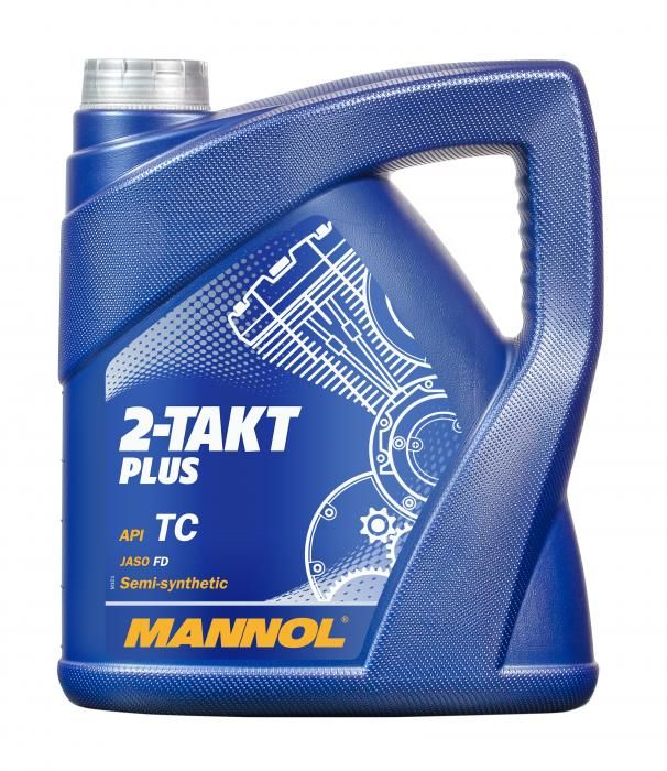 Моторное масло для мототехники MANNOL 2-Takt Plus API TC (4л.) 1426