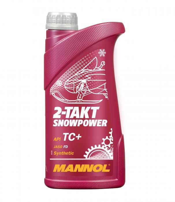 Масло моторное для 2-х тактных двигателей MANNOL 2-Takt SNOWPOWER (1л.)1430