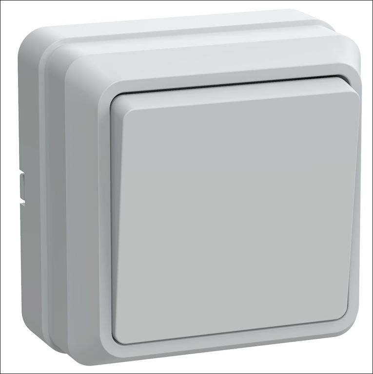 Выключатель ВСк20-1-0-ОБ 1кл кноп. 10А ОКТАВА (белый)