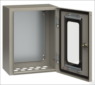 Корпус металлический ЩМП-1-0 У2 IP54 с прозрач. дверцей IEK 