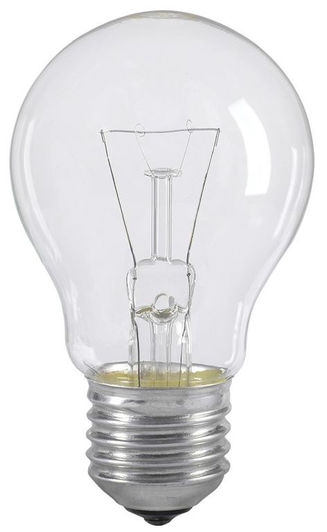 Лампа накаливания A55 шар прозрачная 40 Вт E27 IEK