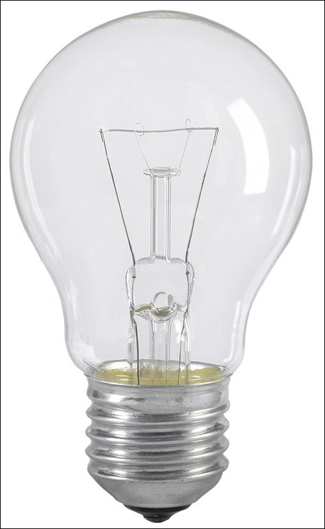 Лампа накаливания A55 шар прозрачная 95 Вт E27 IEK