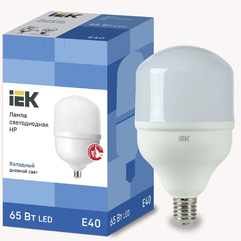 Лампа светодиодная LED HP 65 Вт 230 В 6500 К E40 IEK