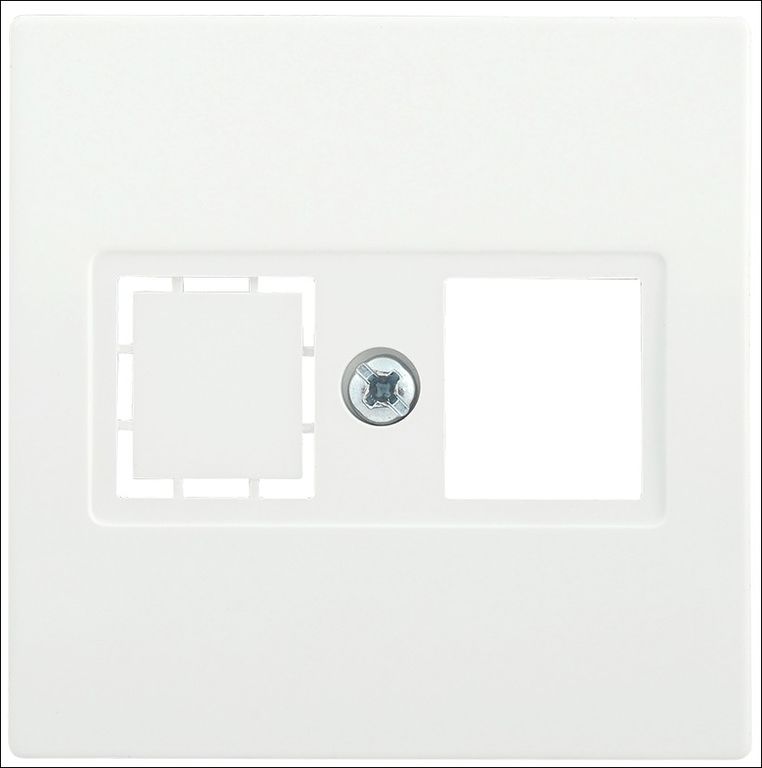 Накладка НТ12-1-ББ телефонная RJ12/HDMI BOLERO белый IEK