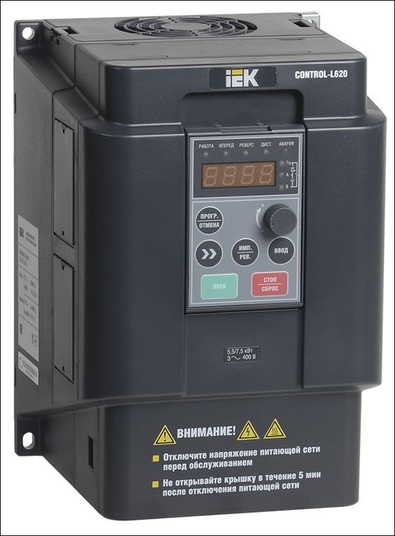 Преобразователь частоты CONTROL-L620 380В, 3Ф 5,5-7,5 kW IEK
