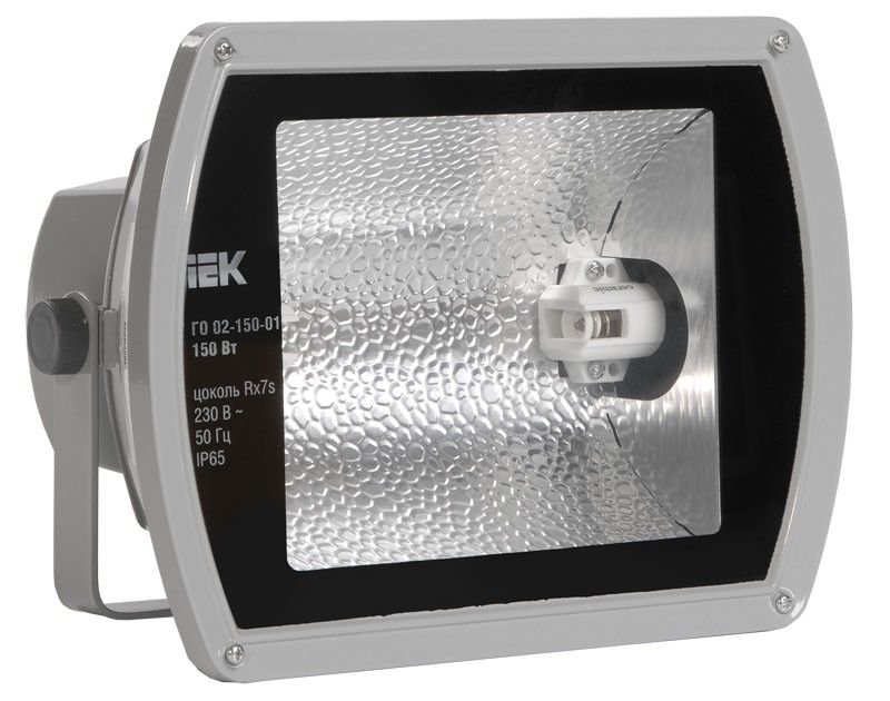 Прожектор ГО02-150-01 150 Вт Rx7s серый симметричный IP65 ИЭК