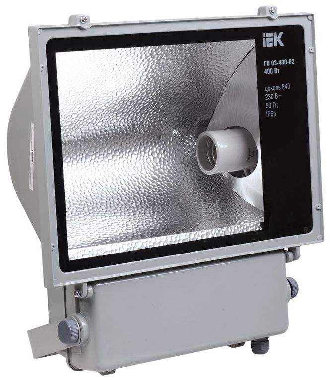 Прожектор ГО03-400-02 400 Вт E40 серый асимметричный IP65 ИЭК