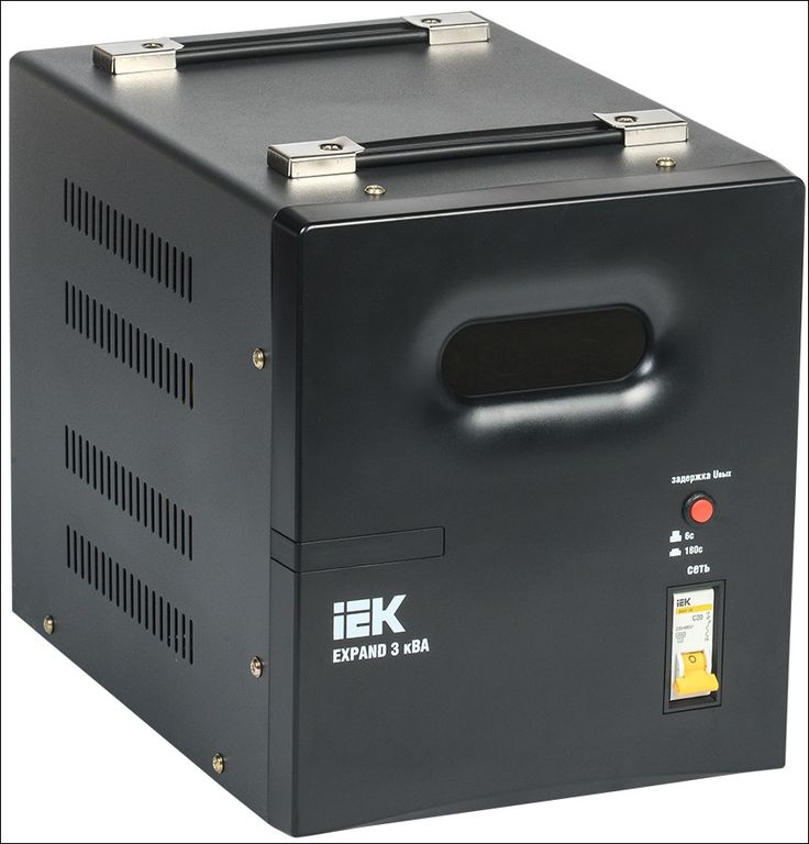 Стабилизатор напряжения 1-фазный переносной 3кВА EXPAND IEK