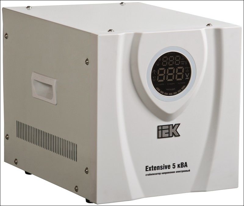 Стабилизатор напряжения переносной серии Extensive 5 кВА IEK IVS23-1-05000R