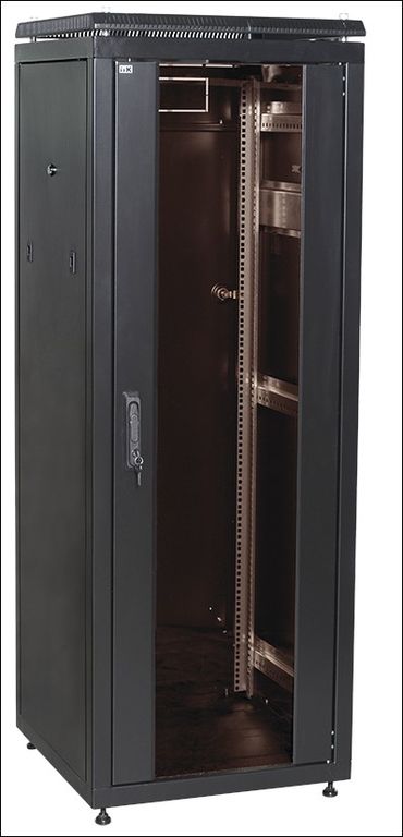 Шкаф сетевой 19" LINEA N 28U 600х800 мм черный ITK LN05-28U68-GM