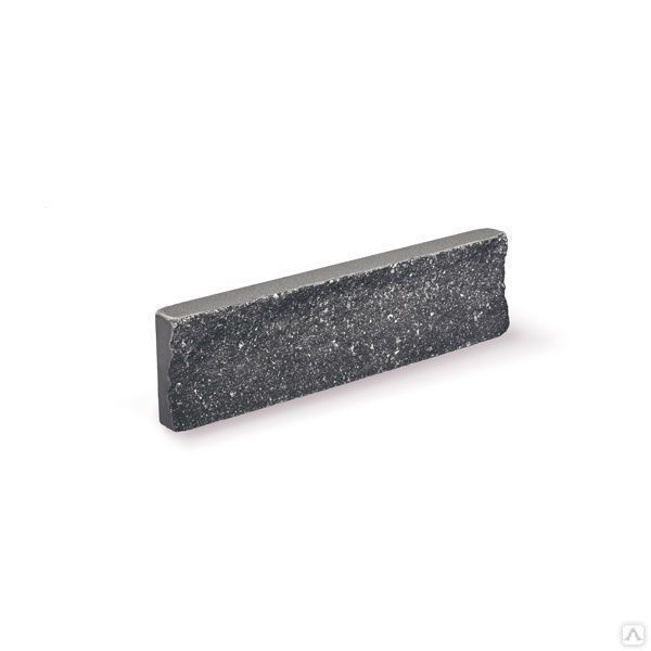 Кирпич декоративный рваный камень 250х25х65 мм чёрный БрикСтоун, М250