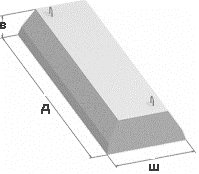 Подушка фундаментная ФЛ 12.24-2, 2380х1200х300, 1630 кг