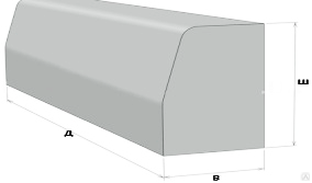Бортовой камень бр 100.30 15 объем бетона