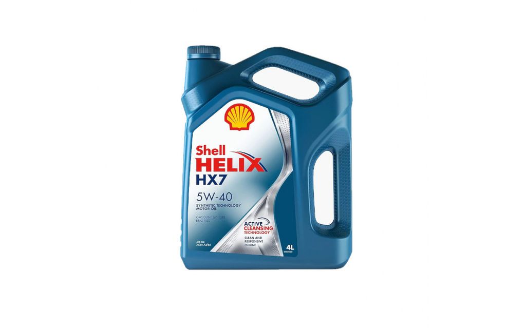 Масло моторное Shell Helix HX7 5w-40 SM/CF A3/B4 полусинт. синий 4л