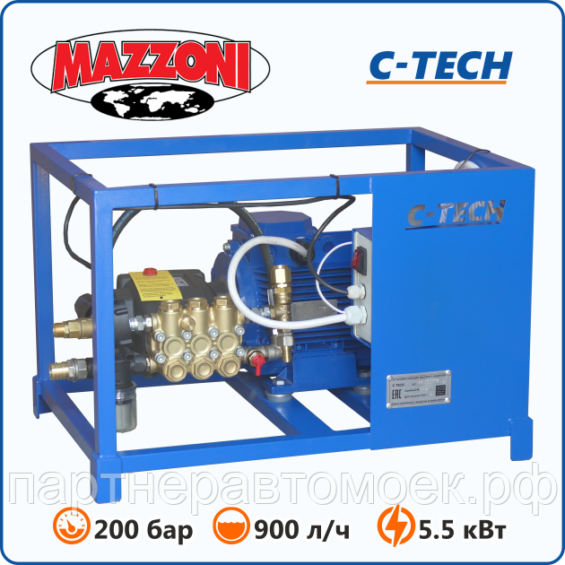 Моющая станция высокого давления MAZZONI 200 бар, 900 л/ч, 5.5 кВт