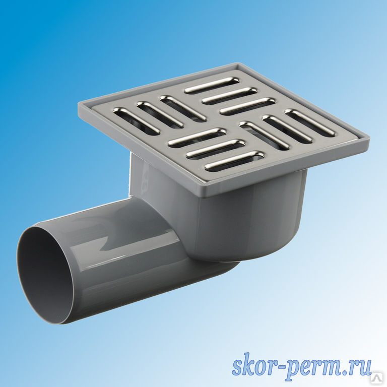 Трап горизонтальный 50 металлическая решетка 100х100 ПП, цена в Перми ...
