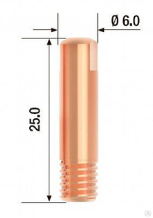 Контактный наконечник М6/25 мм ECU Fubag FB150 FB.CTM6.25-12 