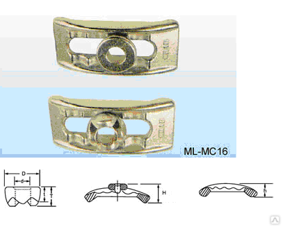 Прижим пресс-форм ML-MC16, диаметр 16 мм 2