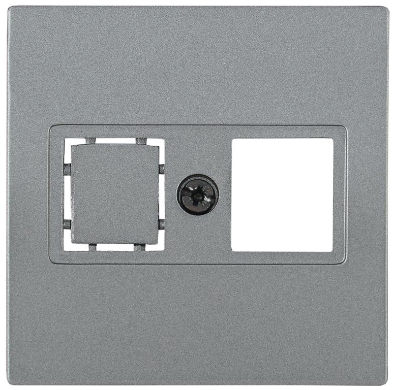 Накладка НТ12-1-БА телеф. RJ12/HDMI BOLERO антрацит IEK арт. ENB11-T-K95