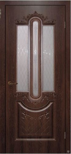 Дверь межкомнатная К-4 ПВХ Филадельфия коньяк 